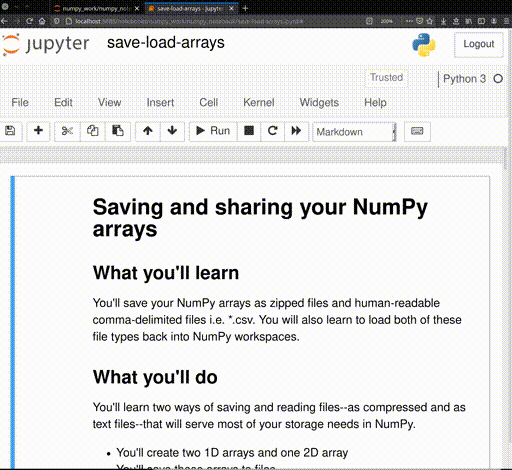 Animation showing pairing with Jupyter classic